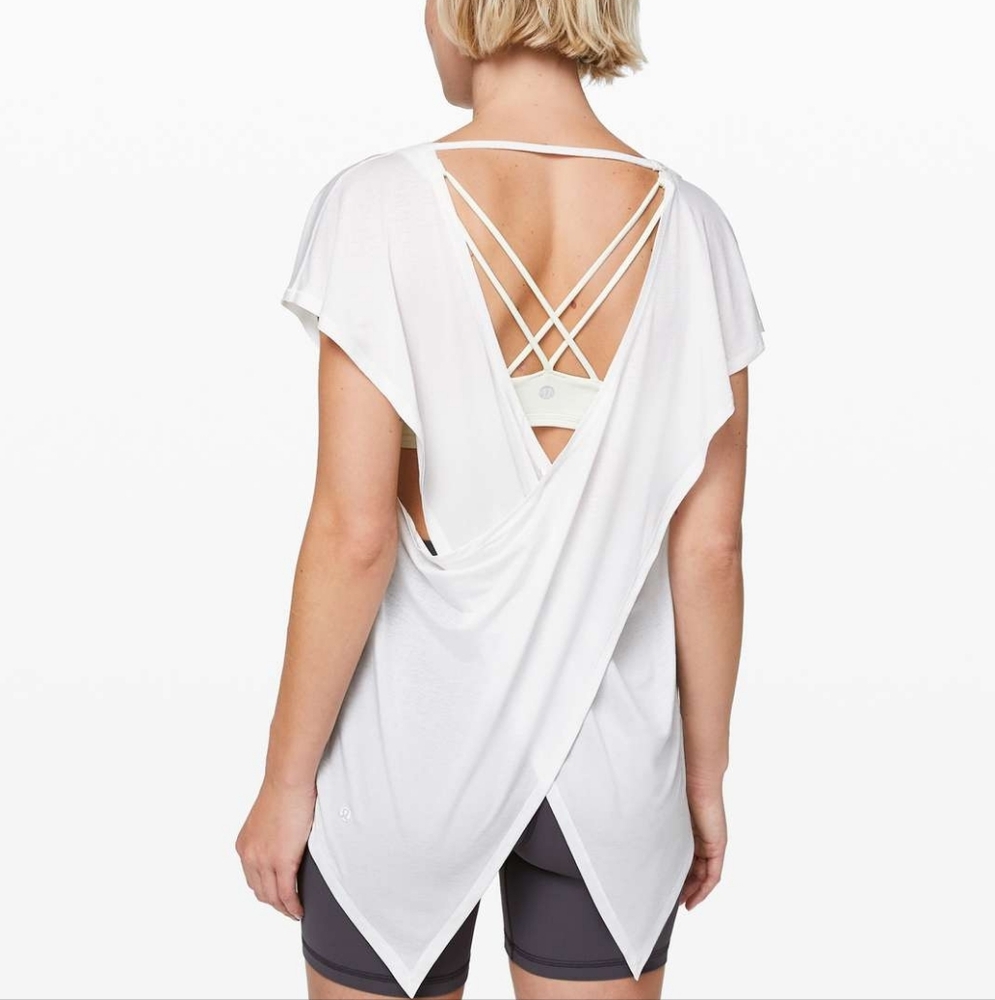Lululemon Playful Practice Short Sleeve White